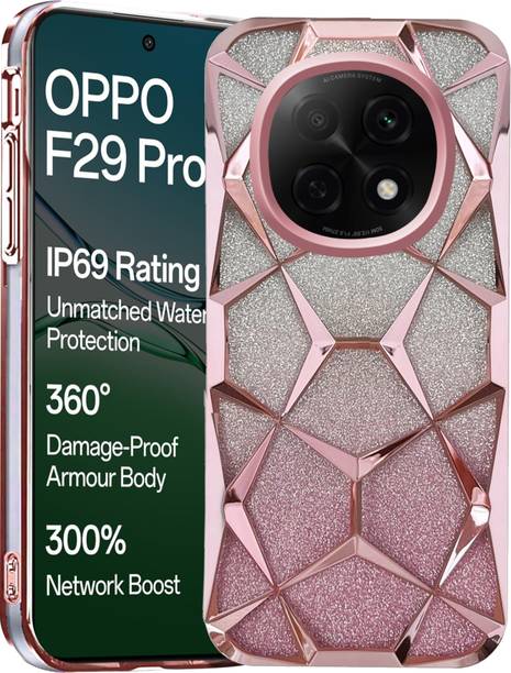 Rance Back Cover for Oppo F29 Pro 5G |Plating Bling Gradient Glitter Clear Soft TPU Silicone