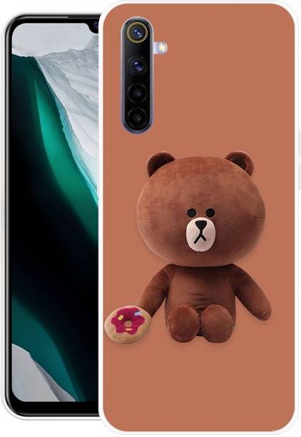 FRONK Back Cover for Realme 6, RMX2001, TEDDY, BEER, PANDA, BHALU, LOVE