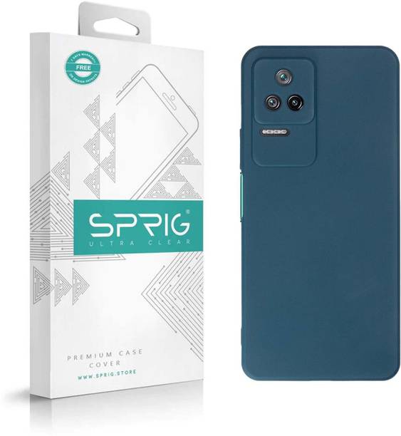 Sprig TPU Matte Back Cover for Sprig TPU Matte Back Cover for Poco F4 5G (Blue, Flexible Case, Pack of: 1)