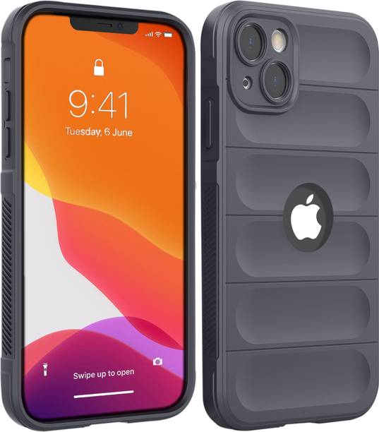 Coverskart Rugged Armor Back Cover for Apple iPhone 13, Hybird Silicone Anti Shock Airbag Grip Case