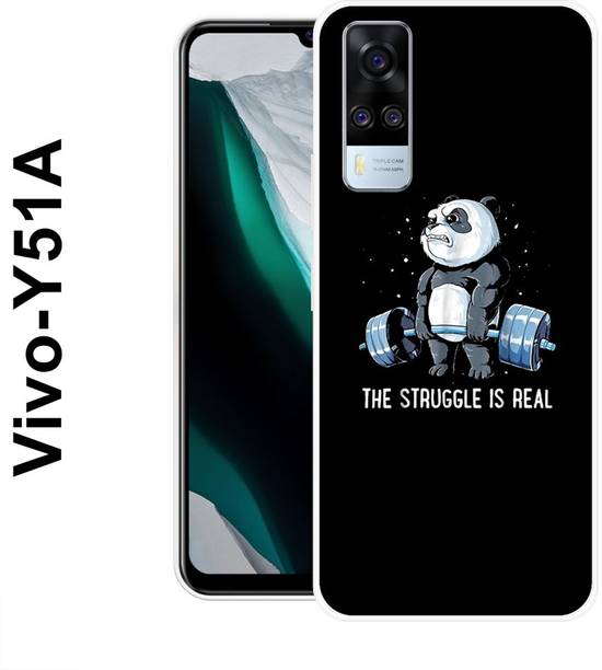 MASURA Back Cover for Vivo Y51A, Struggle, Panda, GYM, Bear, Funky, 537