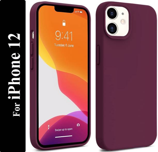 Coverskart Liquid Silicone Back Cover for Apple iPhone 12