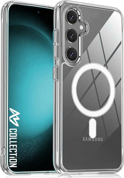 am collection Back Cover for A05S Transparent MagSafe Mobile Back Cover | Wireless Charging Compatible