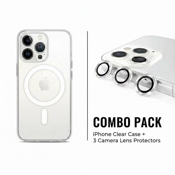 ZAPVI Back Cover for I Phone 13 Pro Max, (2 combo)