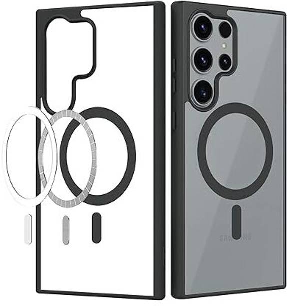 CaseLush Back Cover for samsung s23 ultra, samsung s23 ultra black transparent