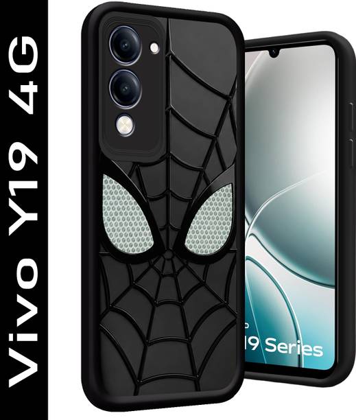 DefendX Back Cover for Vivo Y19 5G | Premium Spider Design Slim Protective with Camera Protection