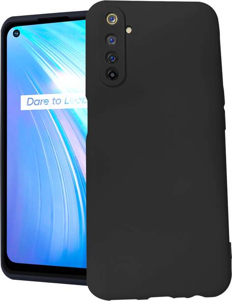 Coverskart Liquid Silicone Back Cover for Realme 6, Silky-Soft Touch Full Body Protection Shockproof Case