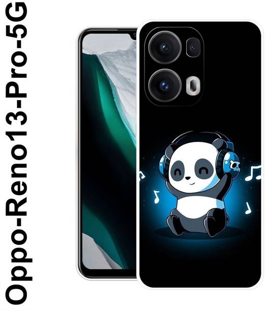 MASURA Back Cover for OPPO Reno13 Pro 5G, Music, Cute, Baby, Panda, Funky, 536