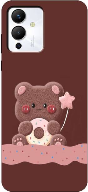 Flaminto Back Cover for Infinix Note 12 5G, X671, Cute Teddy Bear, Cartoon, Girls Back Cover