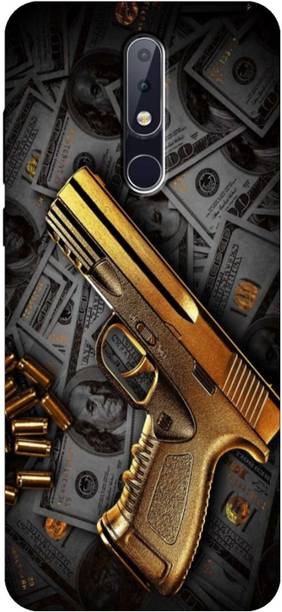 KoversKart Back Cover for NOKIA 3.1 PLUS Gun with Bullets Art Printed Mobile Case