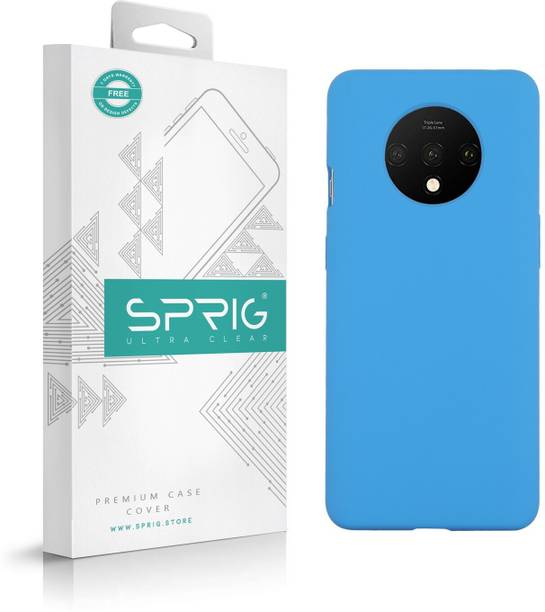Sprig Liquid Silicone Back Cover for Sprig Liquid Silicone Back Cover for OnePlus 7T, 7T (Navy Blue, Hard Case, Pack of: 1)