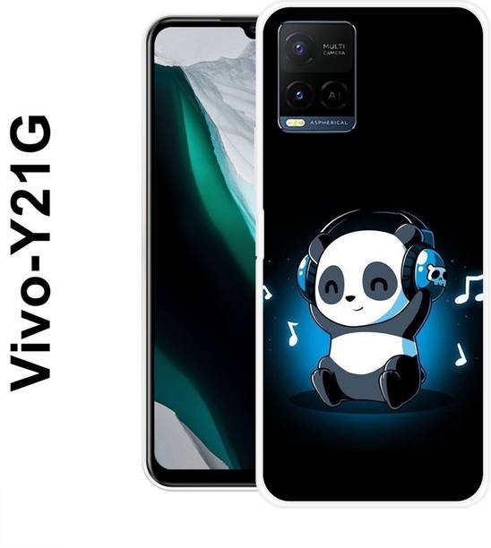 MASURA Back Cover for Vivo Y21G, Music, Cute, Baby, Panda, Funky, 536