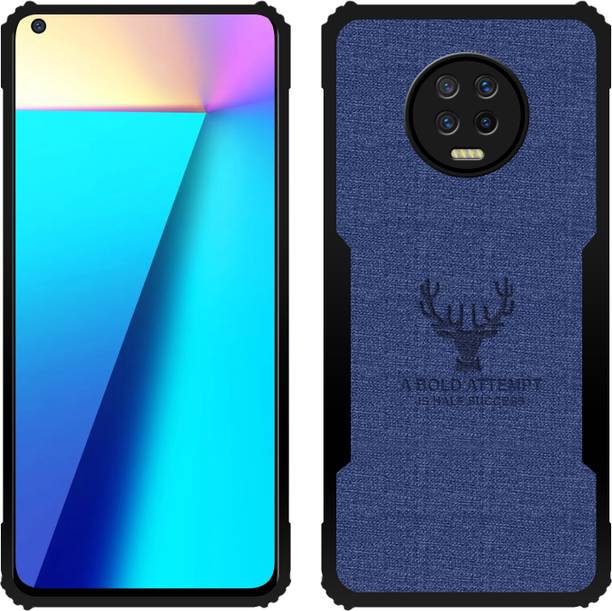 Roxel Back Cover for Infinix Note 7 |Vegan PU Leather |Deer Case| Camera Lens Protection