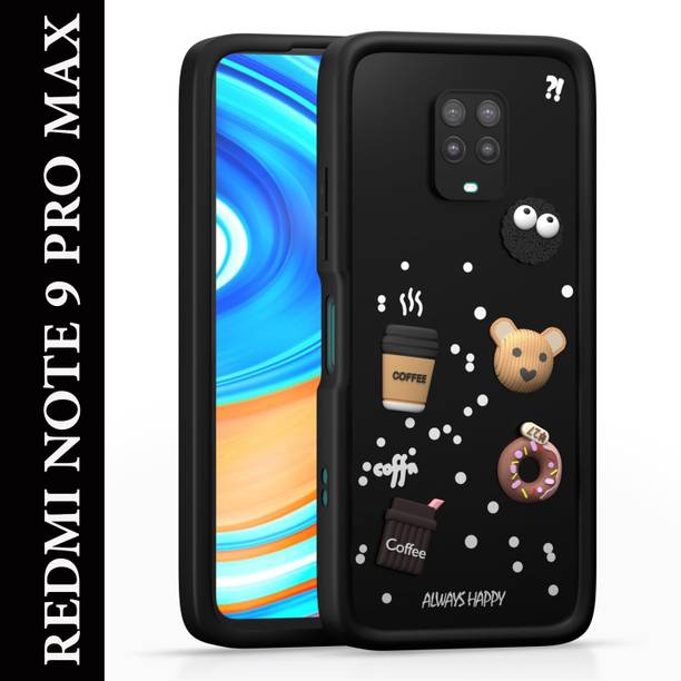 Driden Back Cover for Redmi Note 9 Pro Max Cute 3D Coffee Designer Soft Shockproof Case Back Cover