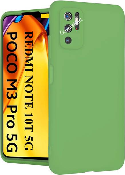 Coverskart Liquid Silicone Back Cover for POCO M3 PRO 5G / Redmi NOTE 10T 5G, Silicon Case