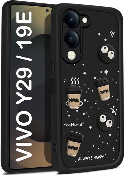 COVERHEAD Back Cover for Back Cover for Back Cover for ViVO--Y19e 5G Black 3D Case