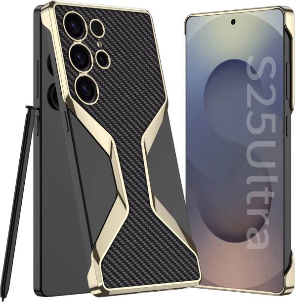 Mobilebies Back Cover for Samsung Galaxy S25 Ultra X Designer Electroplated Leather Case