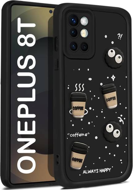 Vshop Back Cover for OnePlus 8T 5G Cute Fun Cartoon 3D Ball Coffee Case