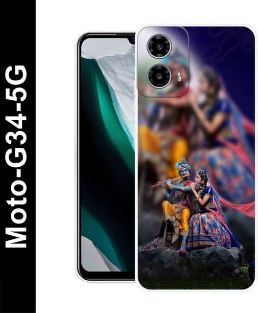 ब्लव्वर MOTOROLA G34 5G, Moto G34 5G Radha Krishna back cover के लिए
