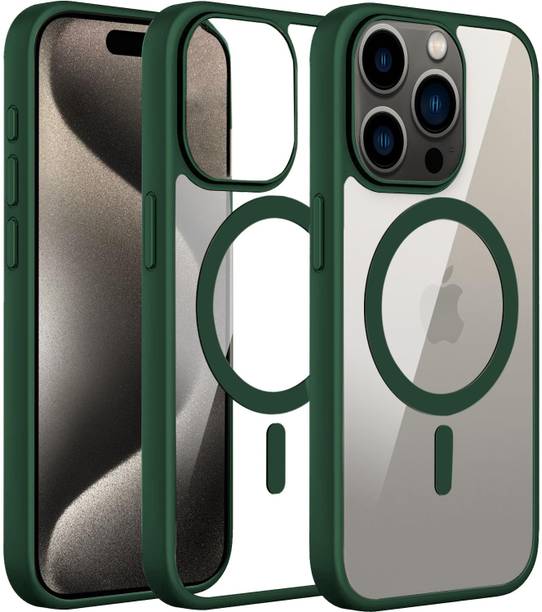 Coverskart Back Cover for Apple iPhone 13 Pro Max, Camera Protection Crystal Clear MagSafe Case