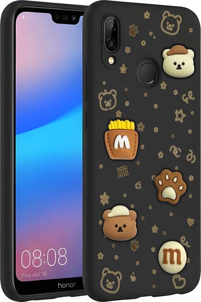 CharviCo Back Cover for Huawei P20 LITE, Bear Cat Paw