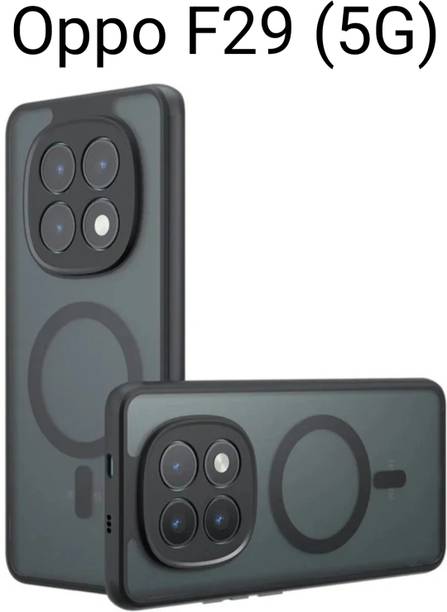 i S Back Cover for Oppo F29 5G, Shockproof Smoke Transparent Case, Slip Fit Case, Camera & Screen Protection