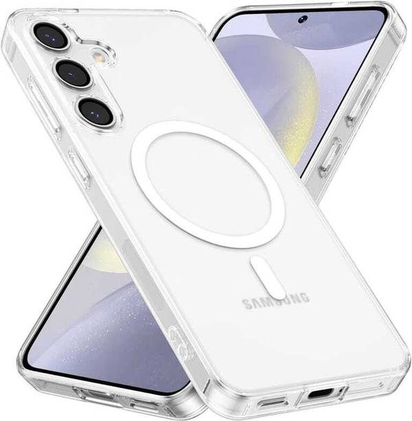 GLOBAL ARHA Protective Case for Samsung Galaxy A35 5G Transparent MagSafe Mobile Back Cove| Wireless Charging|PC+TPU