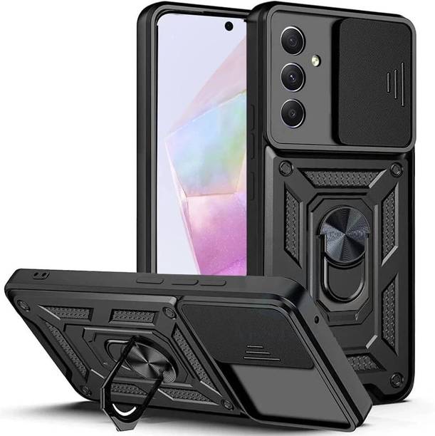 KIVANO LUXE Back Cover for Samsung Galaxy A35 5G / Samsung Galaxy A55 5G|D10 Tough Armor|Sliding Camera Shield