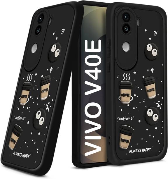 Vshop Back Cover for vivo V40e 5G, iQOO Z9s 5G Cute Fun Cartoon 3D Ball Coffee Case