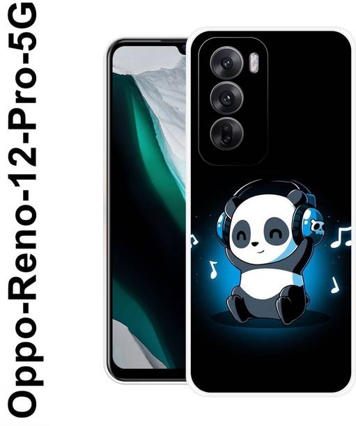 MOBIFLY Back Cover for Oppo Reno 12 Pro 5G, Music, Cute, Baby, Panda, Funky, 536