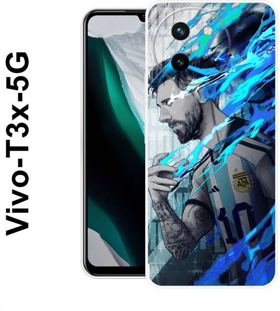 MASURA Back Cover for Vivo T3x 5G, New, Cool, Funky, Lionel, Messi, 636