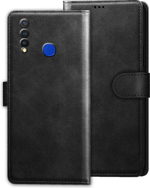 PikTrue Back Cover for Vivo U20 Back Cover Case with Magnatic Closure | Inbuilt Stand