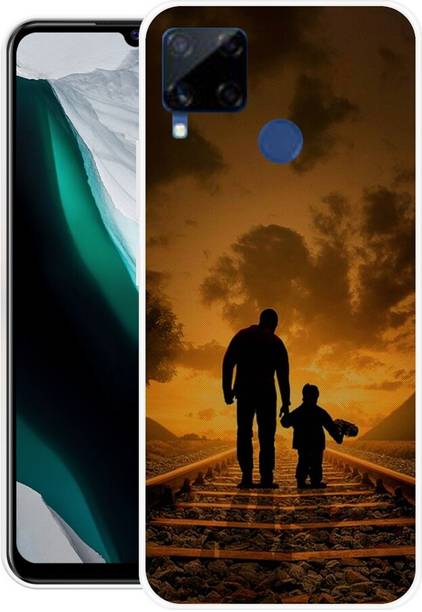 FRONK Back Cover for Realme C15, RMX2180, MOTHER, FATHER, MOM, DAD, LOVE
