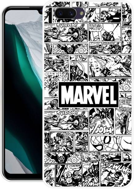 DIKRO Back Cover for Oppo A3s, CPH1803, MARVEL, SERIES, COMIC, SUPERHEROS