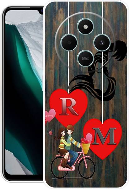 ORBIQE Back Cover for POCO C75 5G RM, R LOVE M, M LOVE R, R LETTER, M LETTER, RM NAME