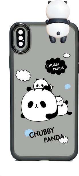 Cassebuddy Back Cover for Apple iPhone X, Black Lens Panda Cover