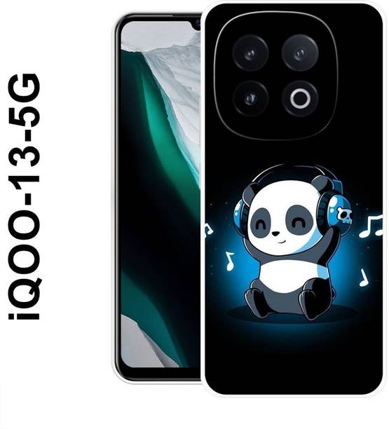 MOBIFLY Back Cover for IQOO 13 5G, Music, Cute, Baby, Panda, Funky, 536