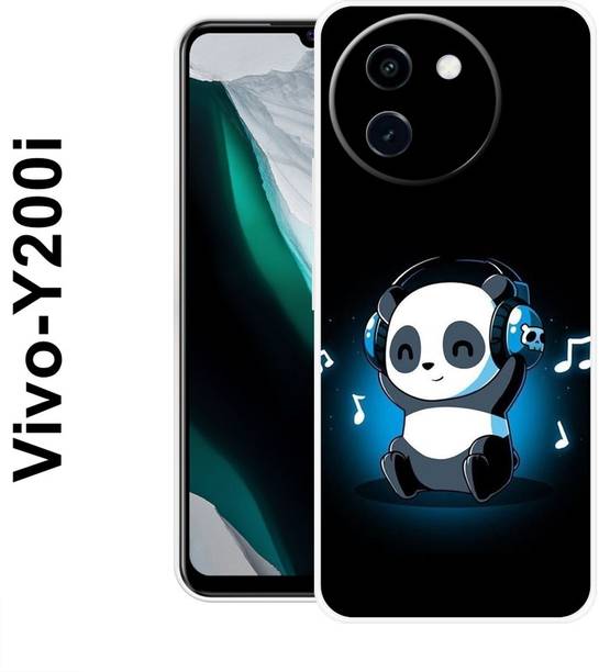 MASURA Back Cover for Vivo Y200i, Music, Cute, Baby, Panda, Funky, 536