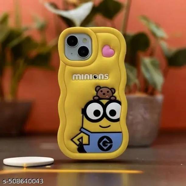 COVERLOGY Book Cover for iphone 16, yellow minion