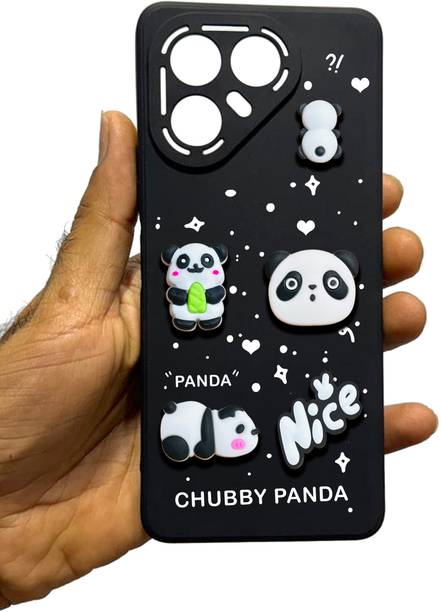 RM MOBILE ACCESSORIES Book Cover for Tecno Pova 7 5G, Panda Charm Cover