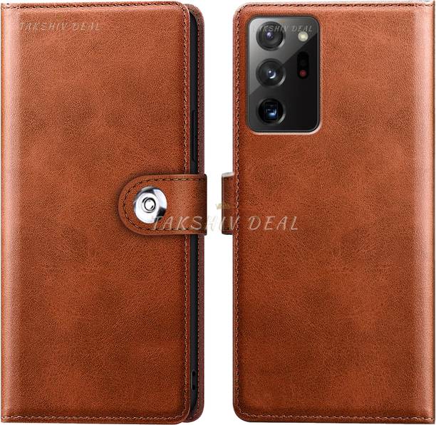 Yash Deal Flip Cover for Samsung Galaxy Note 20 Ultra 5G|Designer Button|