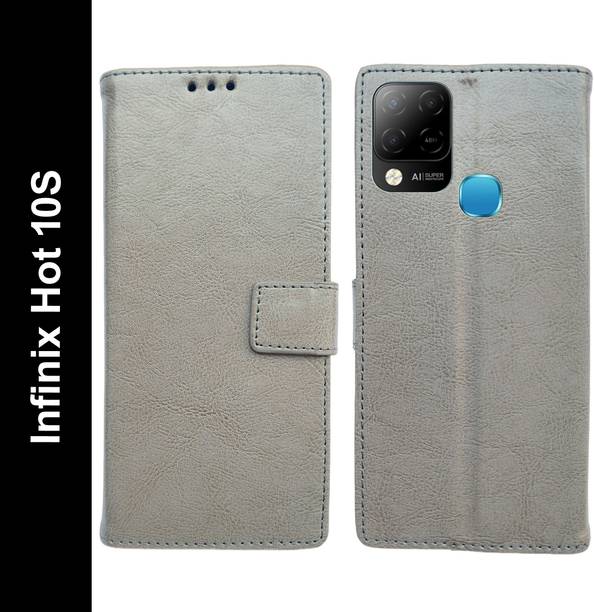 Krofty Flip Cover for Infinix Hot 10S