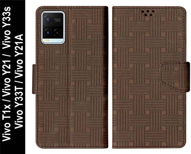 SBMS Flip Cover for Vivo Y21 / Vivo Y33s / Vivo Y21s / Vivo Y21A / Vivo Y33T / Vivo T1x