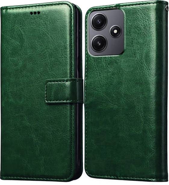 Casotec Flip Cover for Mi Redmi 12 5G, Mi Redmi 12 4G, Poco M6 Pro 5G