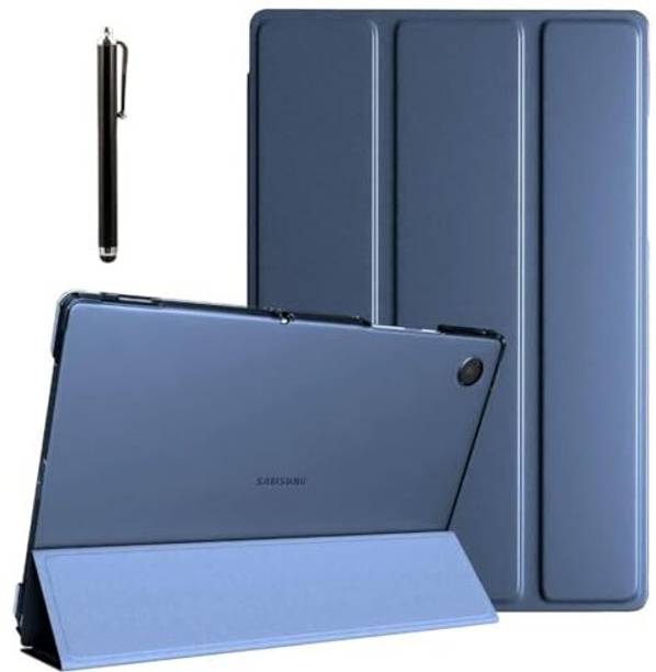 Proelite Flip Cover for Samsung Galaxy Tab A9 8.7 inch Translucent Back with Stylus Pen,
