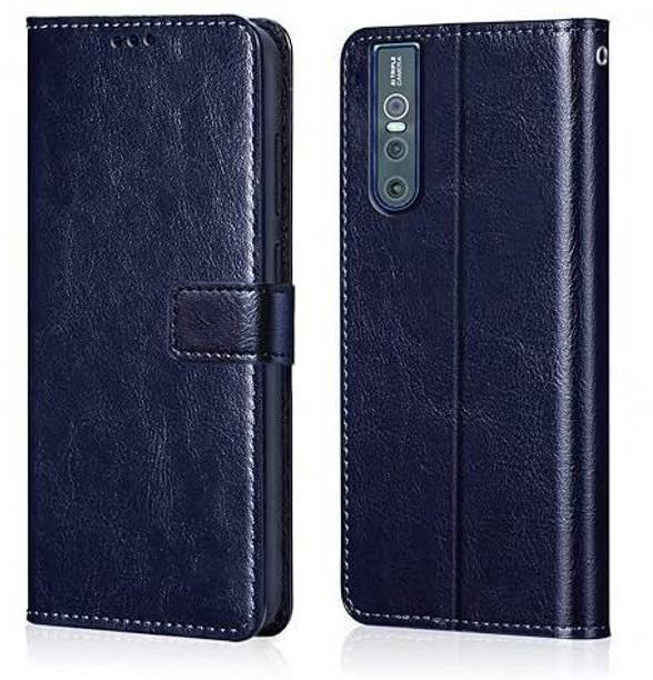 Dhaini Entreprises Flip Cover for Vivo v15 pro, Shockproof Wallet Style Magnetic cover, Inside Pockets & Inbuilt Stand