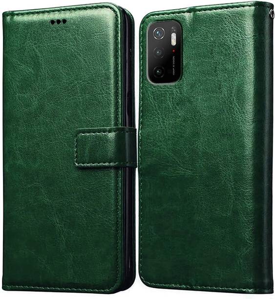 Casotec Flip Cover for Mi Poco M3 Pro 5G, Mi Redmi Note 10T 5G