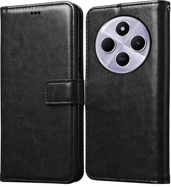 Casotec Flip Cover for REDMI A4 5G, Mi Redmi 14C 5G, Mi Redmi 14R 5G, realme C75 5G, POCO M7 5G