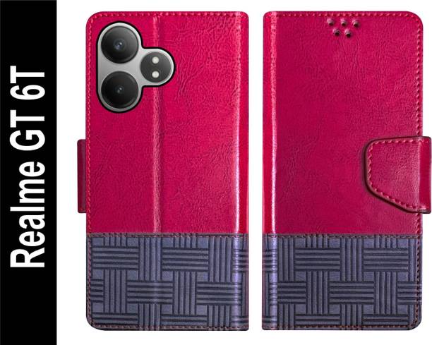 Telecase Flip Cover for Realme GT 6T Back Cover Case with Magnatic Closure