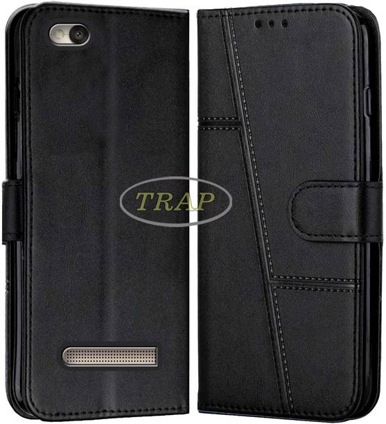 Trap Premium Flip Cover Flip Cover for Mi Redmi 3S Prime
